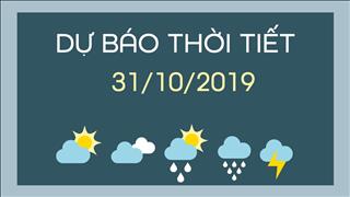 Dự báo thời tiết 31/10: Mưa lớn, gió giật mạnh từ Quảng Ngãi đến Khánh Hòa do ảnh hưởng của bão số 5