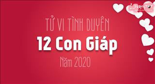 Tử vi Tình duyên của 12 con giáp năm 2020: Ai đào hoa ngập lối, ai lao đao tình trường?