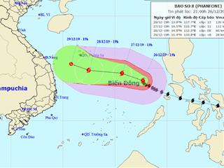 Tin bão số 8 mới nhất và các Công điện ứng phó với bão