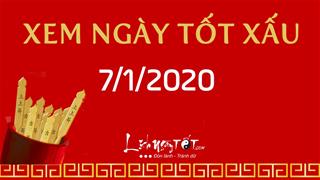 Xem ngày tốt xấu hôm nay Thứ 3 ngày 7/1/2020 - Lịch âm 13/12/2019