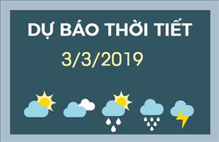 Dự báo thời tiết 3/3: Nắng xuất hiện ở cả ba miền của đất nước