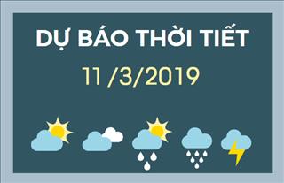 Dự báo thời tiết 11/3: Miền Bắc vẫn còn mưa vài nơi, trời rét