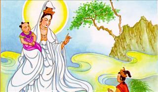 Quan Âm Tống Tử cảm hóa ác quỷ hành thiện