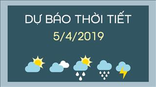 Dự báo thời tiết 5/4: Lượng mưa giảm dần ở toàn miền Bắc