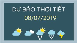 Dự báo thời tiết 8/7: Nắng nóng có xu hướng gia tăng ở các tỉnh phía Đông Bắc Bộ và Trung Bộ