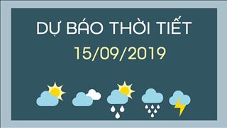 Dự báo thời tiết 15/9: Mưa dông, sóng lớn tại các vùng biển phía Nam