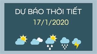 Dự báo thời tiết 17/1: Miền Bắc đón không khí lạnh