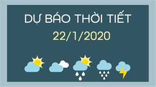 Dự báo thời tiết 22/1: Miền Bắc lạnh về đêm và sáng, miền Nam trời nắng