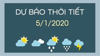 Dự báo thời tiết 5/1: Thời tiết ổn định ở cả ba miền