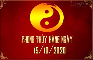 Xem phong thủy hàng ngày Thứ 5 ngày 15/10/2020: Lục Bạch gặp vận may tài lộc