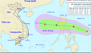 Xuất hiện áp thấp nhiệt đới gần Biển Đông, khả năng thành bão