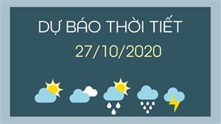 Dự báo thời tiết 26/10/2020: Hà Nội giảm nhiệt, TPHCM mưa dông