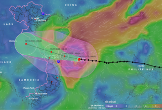 Bão số 13 đột ngột mạnh lên, giật cấp 17, cực kỳ nguy hiểm