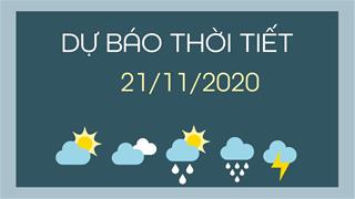 Dự báo thời tiết ngày mai 21/11/2020: Tây Nguyên, Nam Bộ có mưa dông