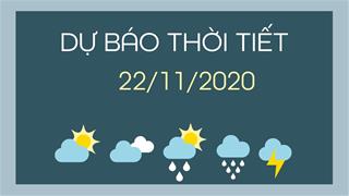 Dự báo thời tiết ngày mai 22/11/2020: Bắc Bộ giảm nhiệt, mưa rải rác về đêm và sáng sớm