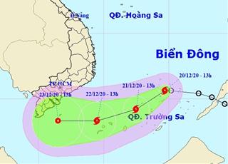 Bão số 14 - Bão Krovanh hướng đến Cà Mau