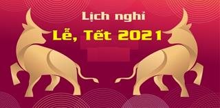 Năm 2021 tổng cộng được nghỉ bao nhiêu ngày Lễ, Tết?