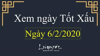 Xem ngày tốt xấu hôm nay Thứ 5 ngày 6/2/2020 - Lịch âm 13/1/2020