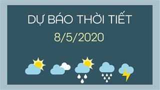 Dự báo thời tiết 8/5/2020: Nắng nóng tiếp diễn trên cả nước, cảnh báo chỉ số tia UV gây nguy hại cao