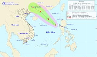 Tin bão số 1: Áp thấp nhiệt đới giật cấp 12, khả năng mạnh lên thành cơn bão số 1