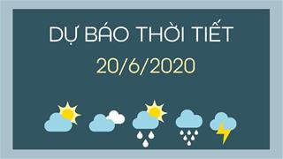 Dự báo thời tiết 20/6/2020: Hà Nội nắng nóng, TPHCM tiếp tục mưa dông