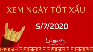 Xem ngày tốt xấu 5/7/2020 - Âm lịch hôm nay Rằm tháng 5 năm Canh Tý