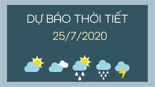 Dự báo thời tiết 25/7/2020: Trung Bộ nắng nóng đến gay gắt, nền nhiệt cao tới trên 37 độ