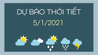 Dự báo thời tiết ngày mai 5/1/2021: Trung Bộ có mưa dông, trời rét