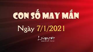 Con số may mắn ngày 7/1/2021 theo tuổi của bạn: Chọn số may mắn PHÁT LỘC cho từng tuổi