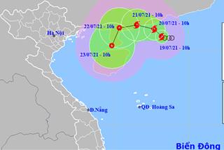 Bão số 3 giật cấp 10 di chuyển chậm, có lúc tăng cấp và đổi hướng