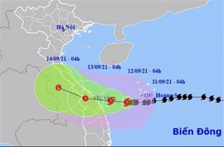 Bão số 5 đang tiến vào đất liền các tỉnh Quảng Trị - Quảng Nam