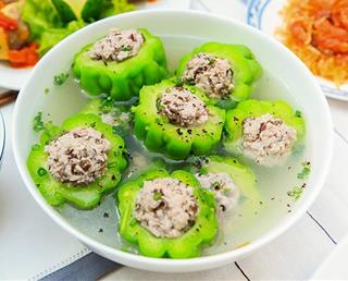 Cách làm canh khổ qua nhồi thịt ngọt mát, giảm béo 3 ngày Tết