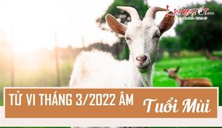 Tử vi tháng 3/2022 tuổi Mùi âm lịch: Hung cát đan xen, chớ đầu hàng nghịch cảnh