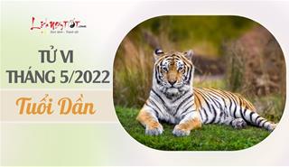 Tử vi tháng 5/2022 tuổi Dần âm lịch: Xã giao thuận lợi, tình tiền hanh thông