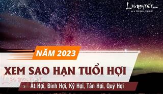 Sao hạn tuổi Hợi năm 2023 cho đầy đủ các tuổi Ất Hợi, Đinh Hợi, Kỷ Hợi, Tân Hợi và Quý Hợi