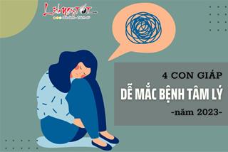 Áp lực liên tục bủa vây, 4 con giáp dễ mắc bệnh tâm lý năm 2023 cần sớm tìm cách giải tỏa