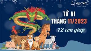 Tử vi tháng 11/2023 của 12 con giáp âm lịch: Ai nên chớp cơ hội gặt hái tiền bạc, ai ngồi im chờ thời?