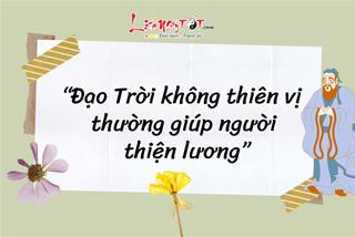 Cổ nhân nhắc nhở: "Đạo trời không thiên vị thường giúp người thiện lương" là có ý gì?