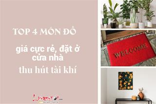 Top 4 món đồ giá cực rẻ nhưng đặt ở cửa nhà có thể thu hút tài khí cực ĐỈNH