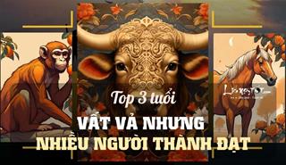 3 tuổi này SỐ VẤT VẢ, nhưng càng sống SỐNG THIỆN càng được trời thương, xuất hiện nhiều người thành đạt, giàu có nhất