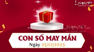 Con số may mắn hôm nay 25/12/2023 theo tuổi ăn LỘC Giáng Sinh