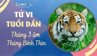 Tử vi tháng 3/2023 tuổi Dần âm lịch: Tiến bước đều đặn, đạt được mục tiêu đã đề ra