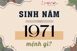 Giải đáp về người sinh năm 1971 mệnh gì, tuổi gì? Vận số cuộc đời ra sao?