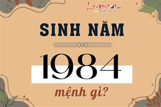 Sinh năm 1984 mệnh gì, tuổi con gì, hợp màu nào, hướng nào, tuổi nào?