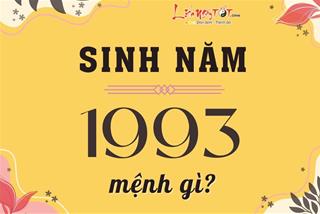 Sinh năm 1993 mệnh gì, tuổi con gì, hợp màu nào, xây nhà hướng nào thì tốt?