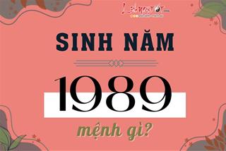 Sinh năm 1989 mệnh gì, hợp màu nào, hướng nhà nào, tuổi hợp làm ăn và kết hôn nào?