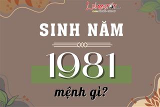 Sinh năm 1981 mệnh gì, hợp màu gì, làm nhà hướng nào để luôn gặp may mắn?