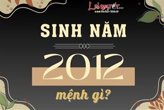 Sinh năm 2012 mệnh gì, tuổi con gì, hợp kỵ màu nào, hợp tác làm ăn với ai dễ giàu có?
