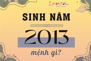 Sinh năm 2013 mệnh gì, tuổi con gì, hợp kỵ màu nào, kết hôn với tuổi nào để luôn hạnh phúc?