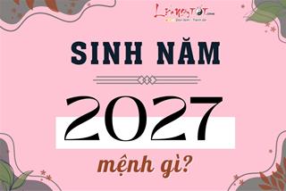 Sinh năm 2027 mệnh gì? Tuổi Đinh Mùi hợp tuổi nào, vận mệnh ra sao?